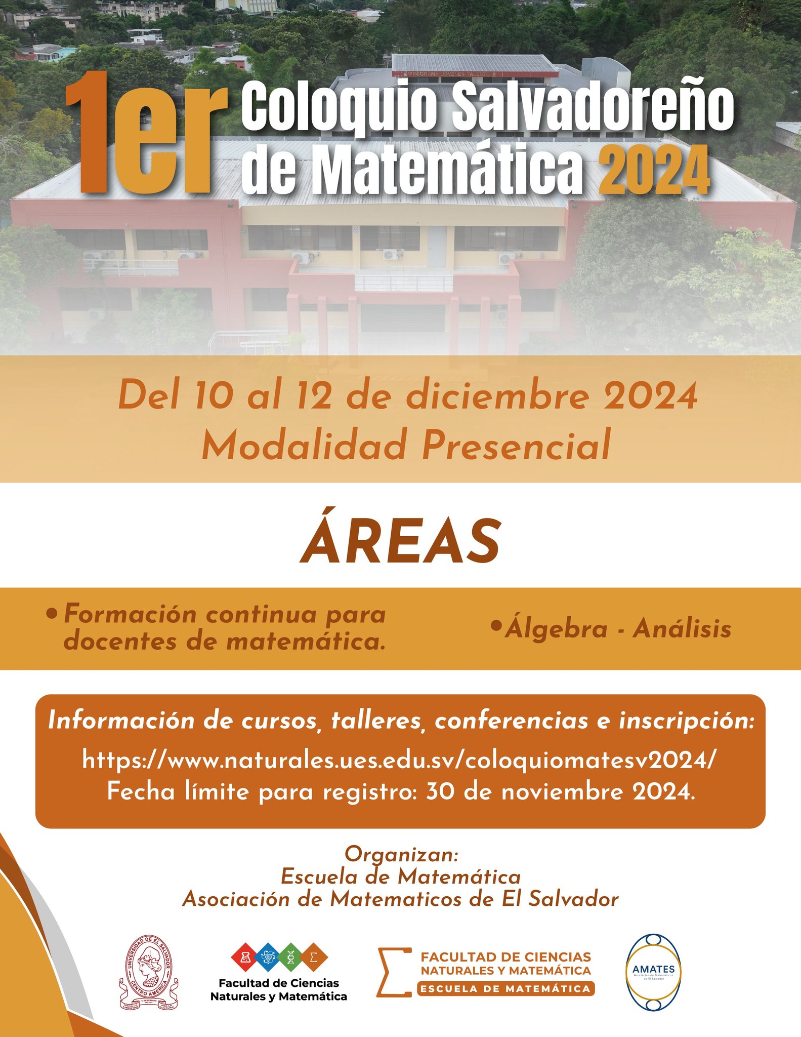 Primer Coloquio Salvadoreño de Matemática 2024