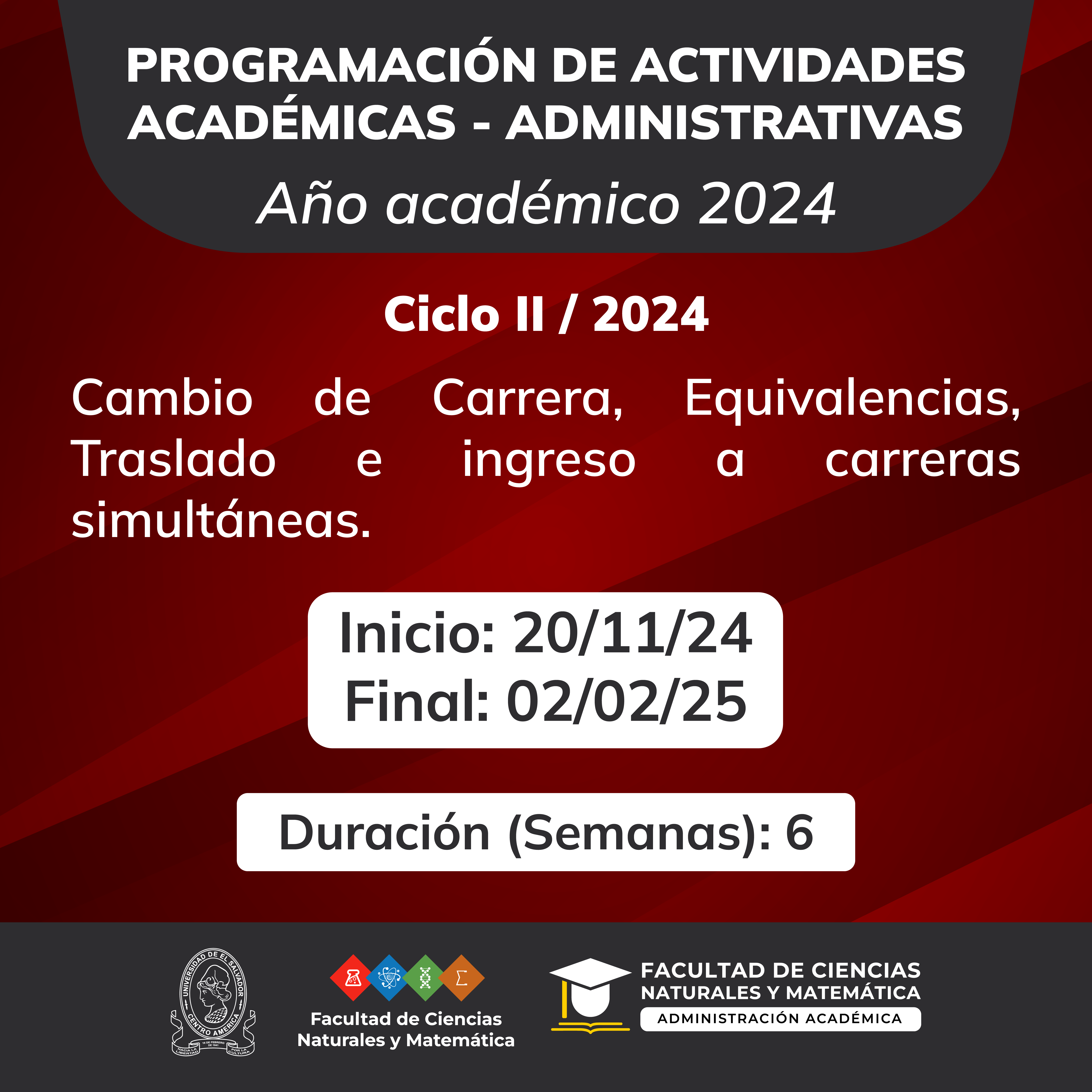 Actividades Académicas – Administrativas