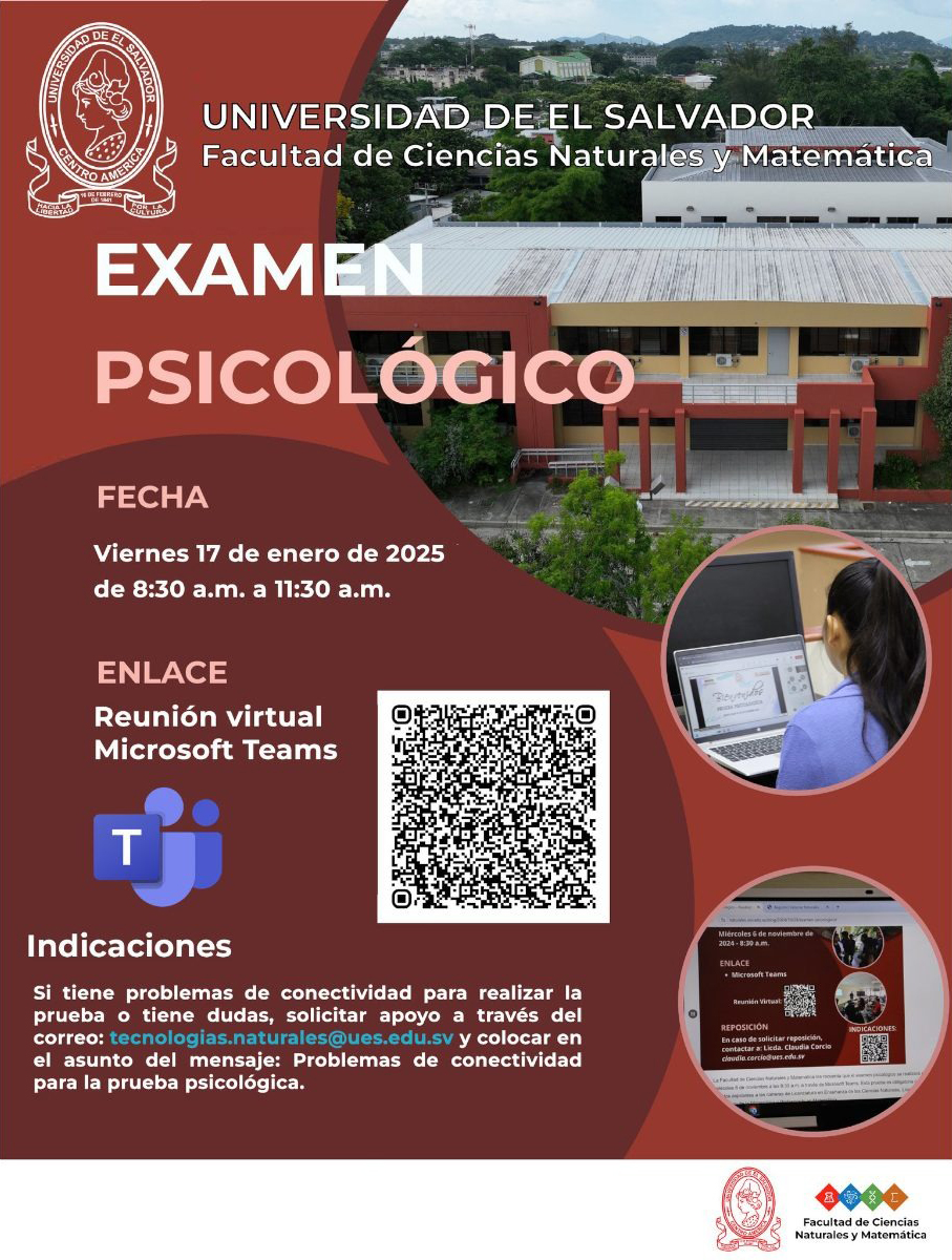 Programación de examen psicológico