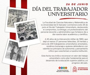 Día del Trabajador Universitario!