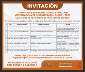 Jornada de Trabajos de Investigación: Metodología de Investigación Ciclo I-2025