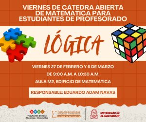 Cátedra Abierta de Matemática para estudiantes de profesorado con el tema: Lógica