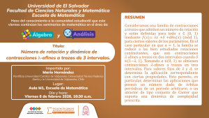 Seminario en el área de Álgebra y Análisis
